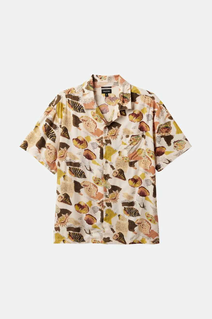 BRIXTON BUNKER R S/S WOVEN - MULTI COLOUR SHELL SHIRT BRIXTON   