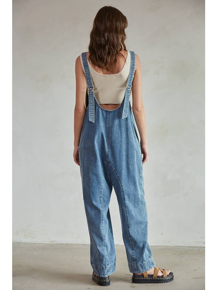 MAXWELL DENIM OVERALL JEANS -   