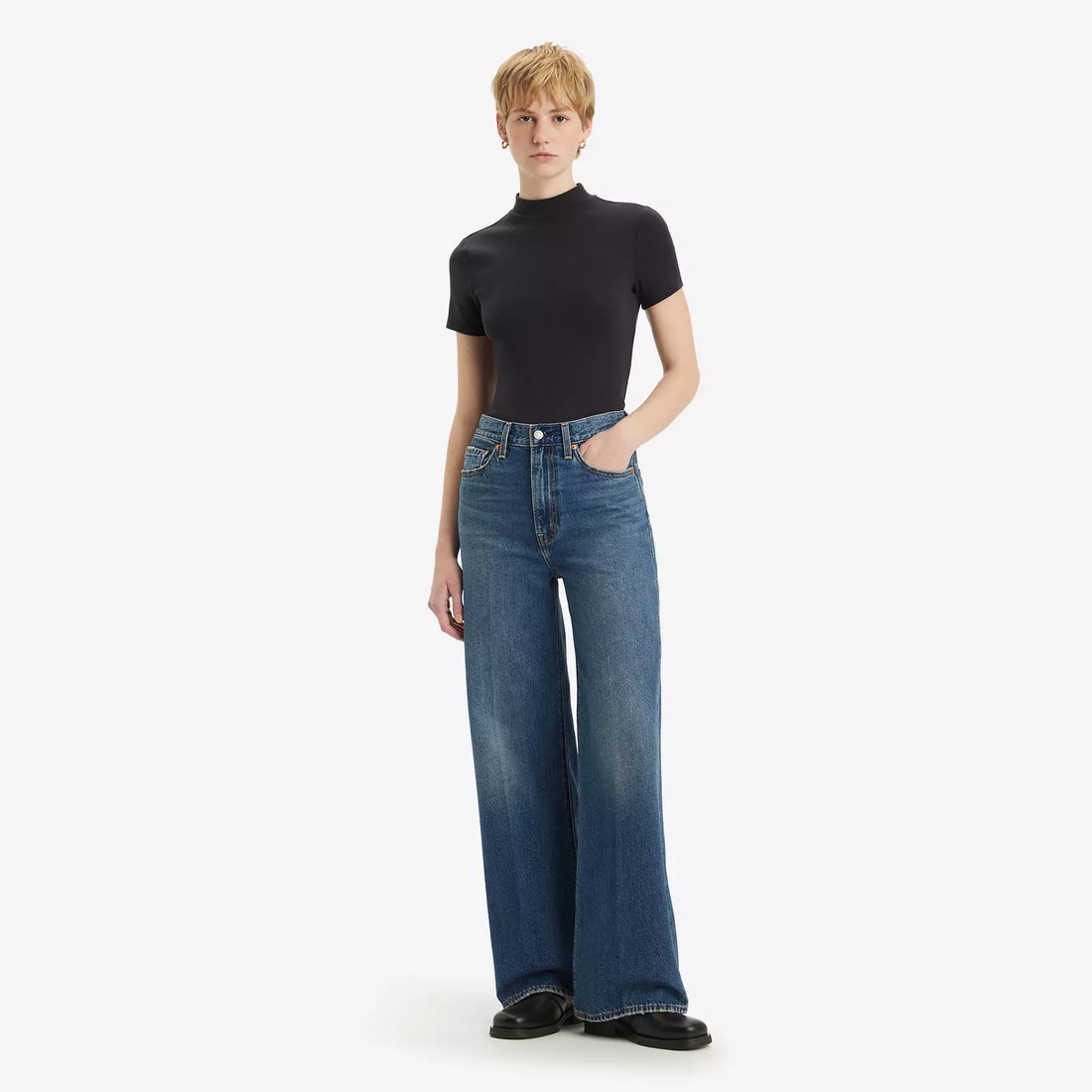 LEVI'S RIBCAGE WIDE LEG H223 - POLAR PERIMITER JEANS LEVI'S   