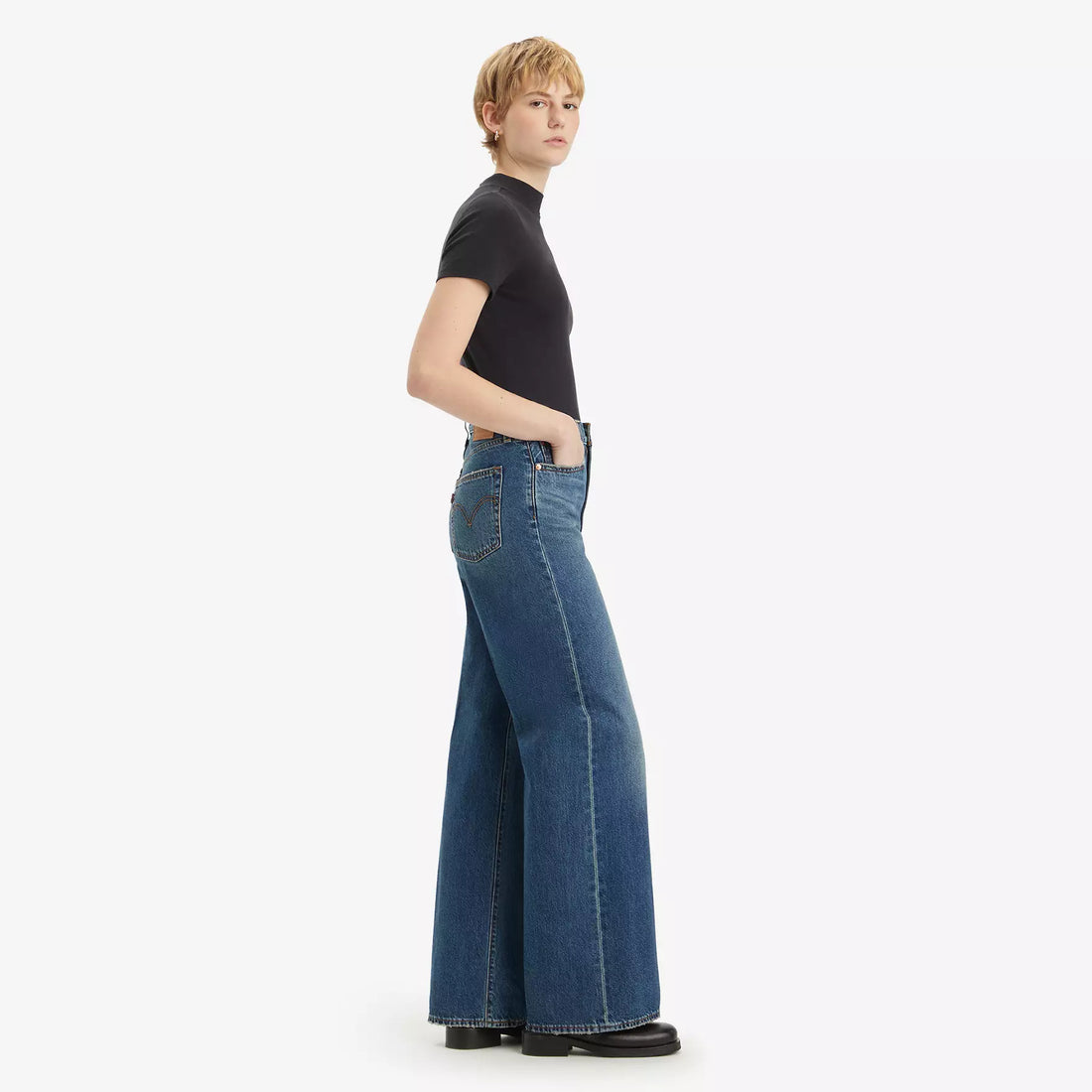 LEVI'S RIBCAGE WIDE LEG H223 - POLAR PERIMITER JEANS LEVI'S   