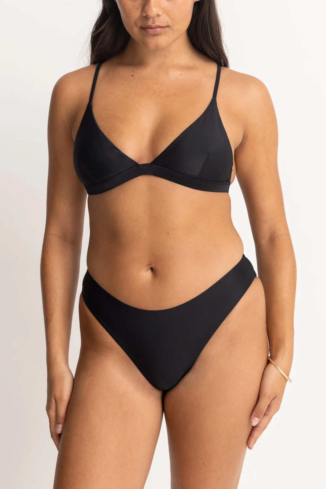 RHYTHM CLASSIC BRALETTE TOP - BLACK BIKINI RHYTHM   