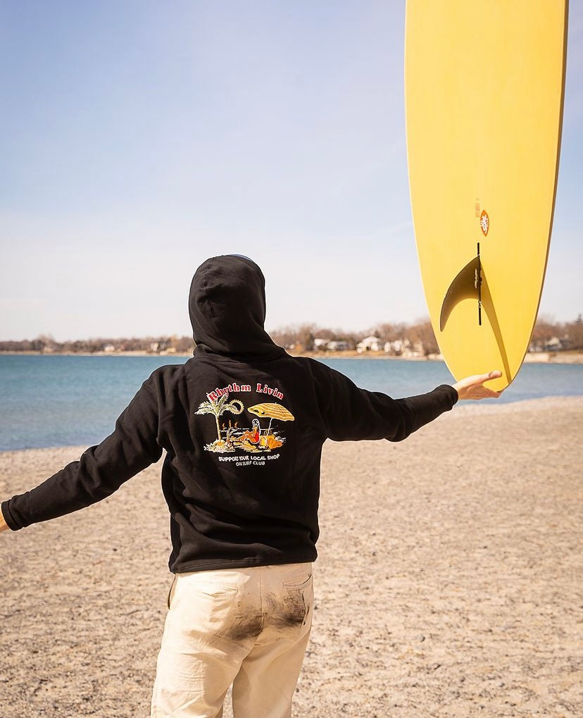 RHYTHM ISLAND SHOP PULLOVER HOODIE OAK COLLAB OAK CLOTHING CO. INC