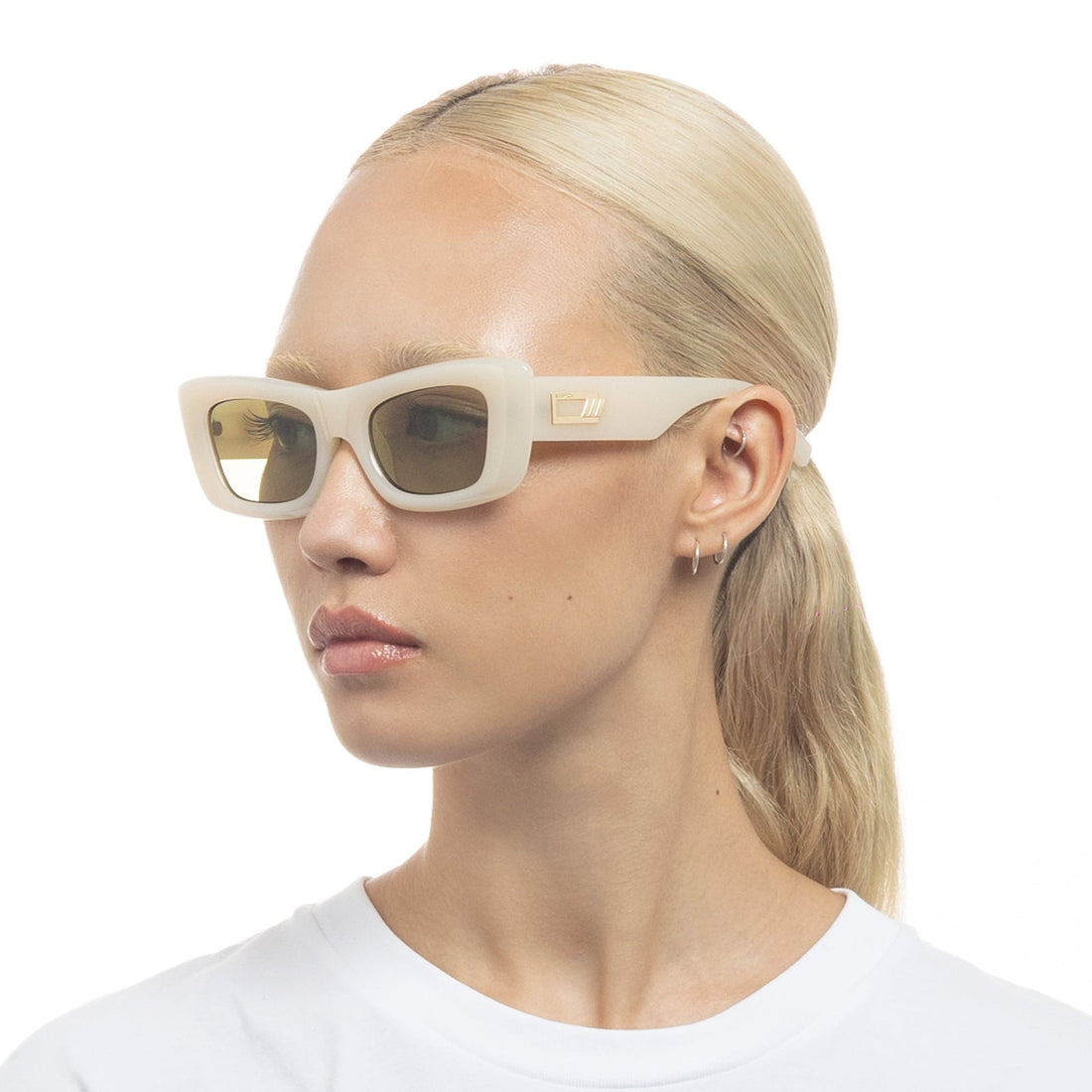 LE SPECS DOPAMINE SUNGLASSES - MILKY ALMOND SUNGLASS LE SPECS   