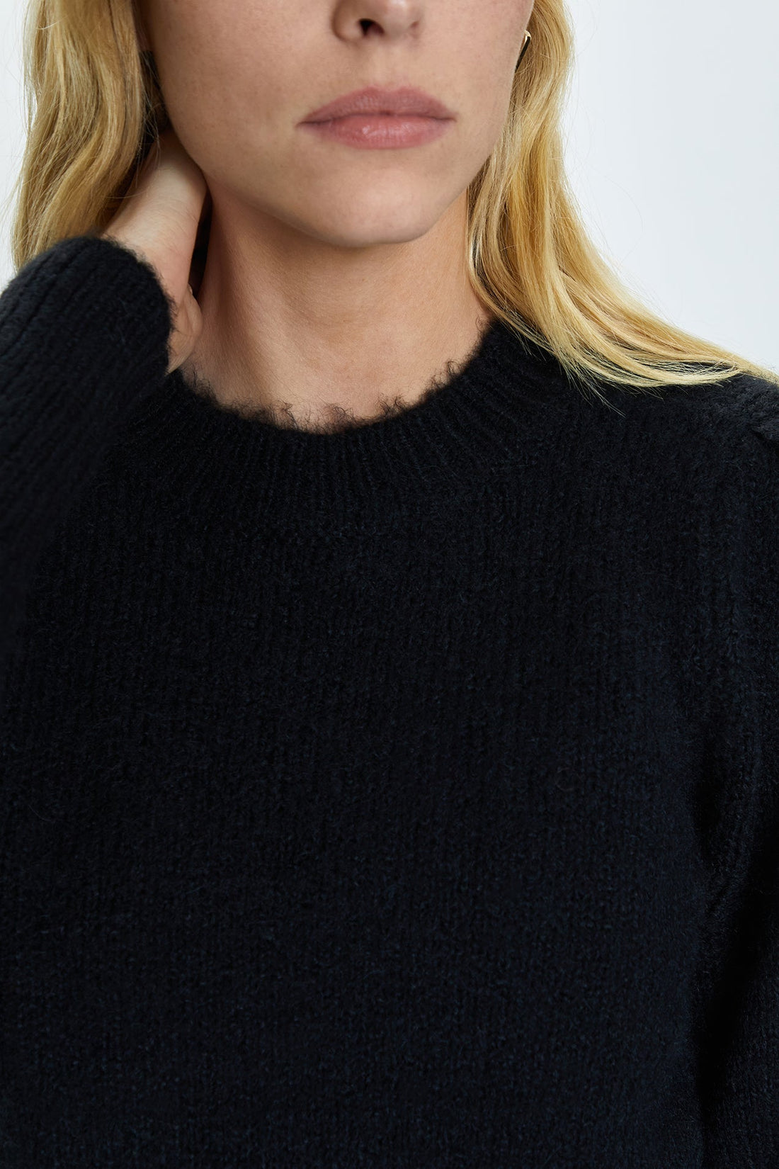 PISTOLA COLETTE PUFF SLEEVE SWEATER - NOIR SWEATER PISTOLA   