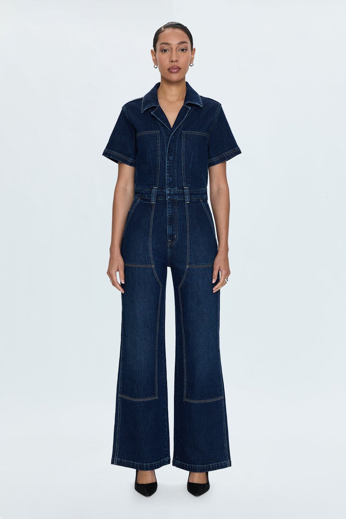 JACOB SHORT SLEEVE CARPENTER JUMPSUIT JUMPER -