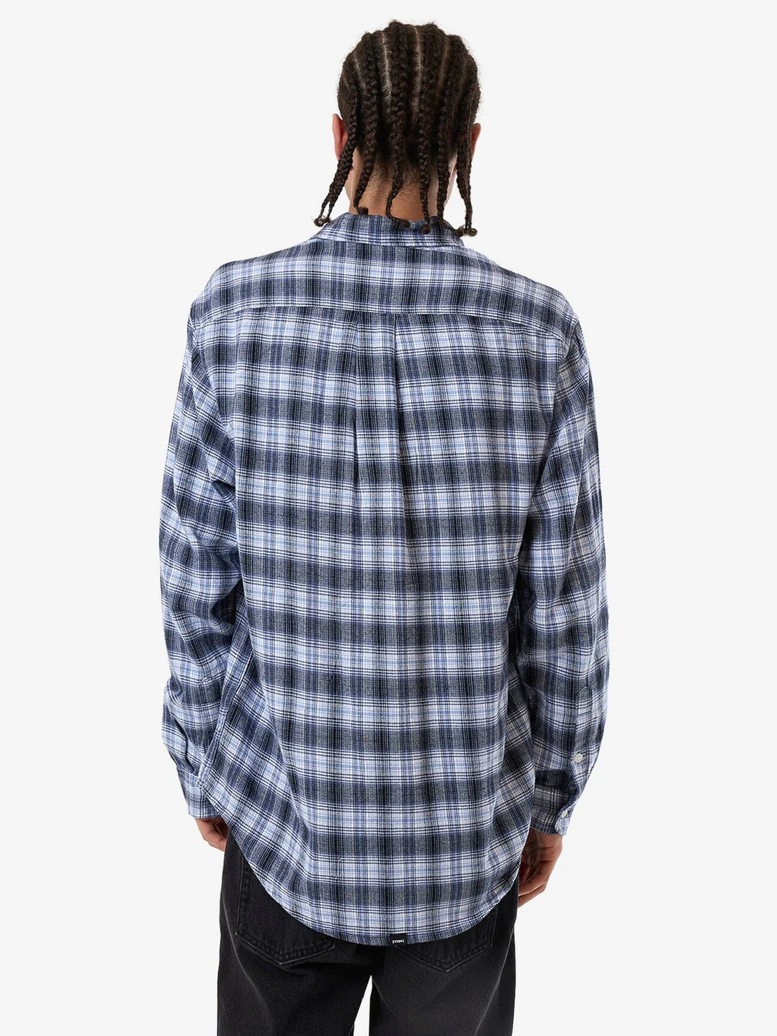 THRILLS SERVICE FLANNEL LONG SLEEVE SHIRT - ICEBERG SHIRT THRILLS   