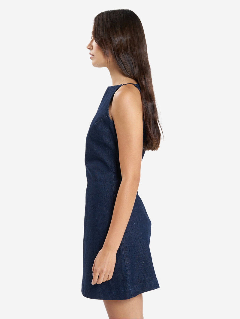 THRILLS ALESSIA DENIM MINI DRESS DRESS THRILLS   