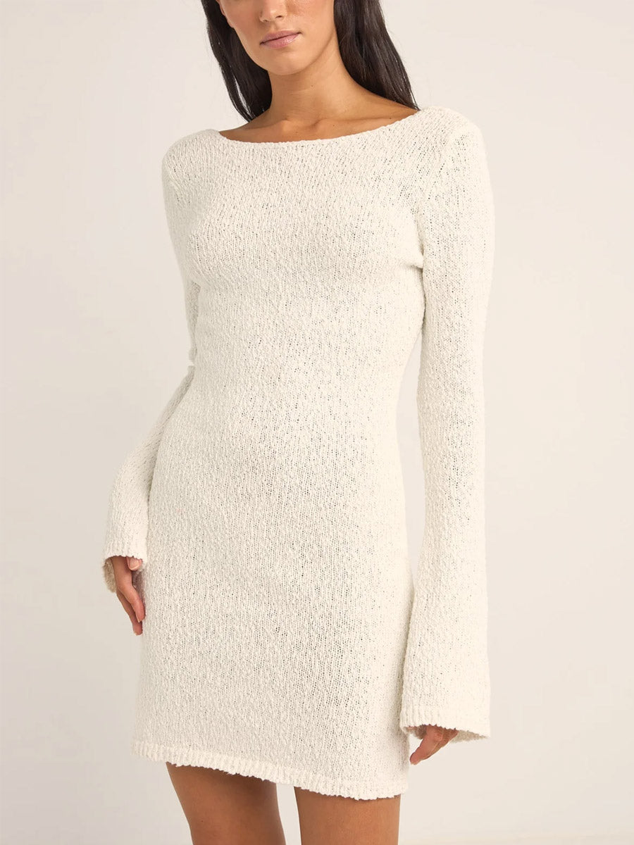 ADELE LONG SLEEVE KNIT DRESS DRESS -