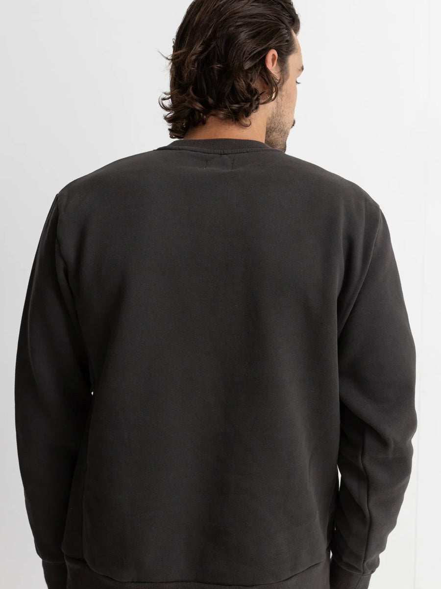 RHYTHM CLASSIC FLEECE CREW - VINTAGE BLACK SWEATER -