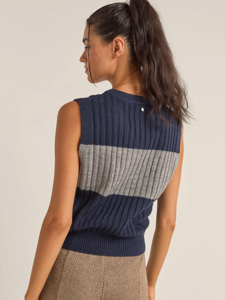 RHYTHM GATWICK SWEATER VEST SWEATER RHYTHM   