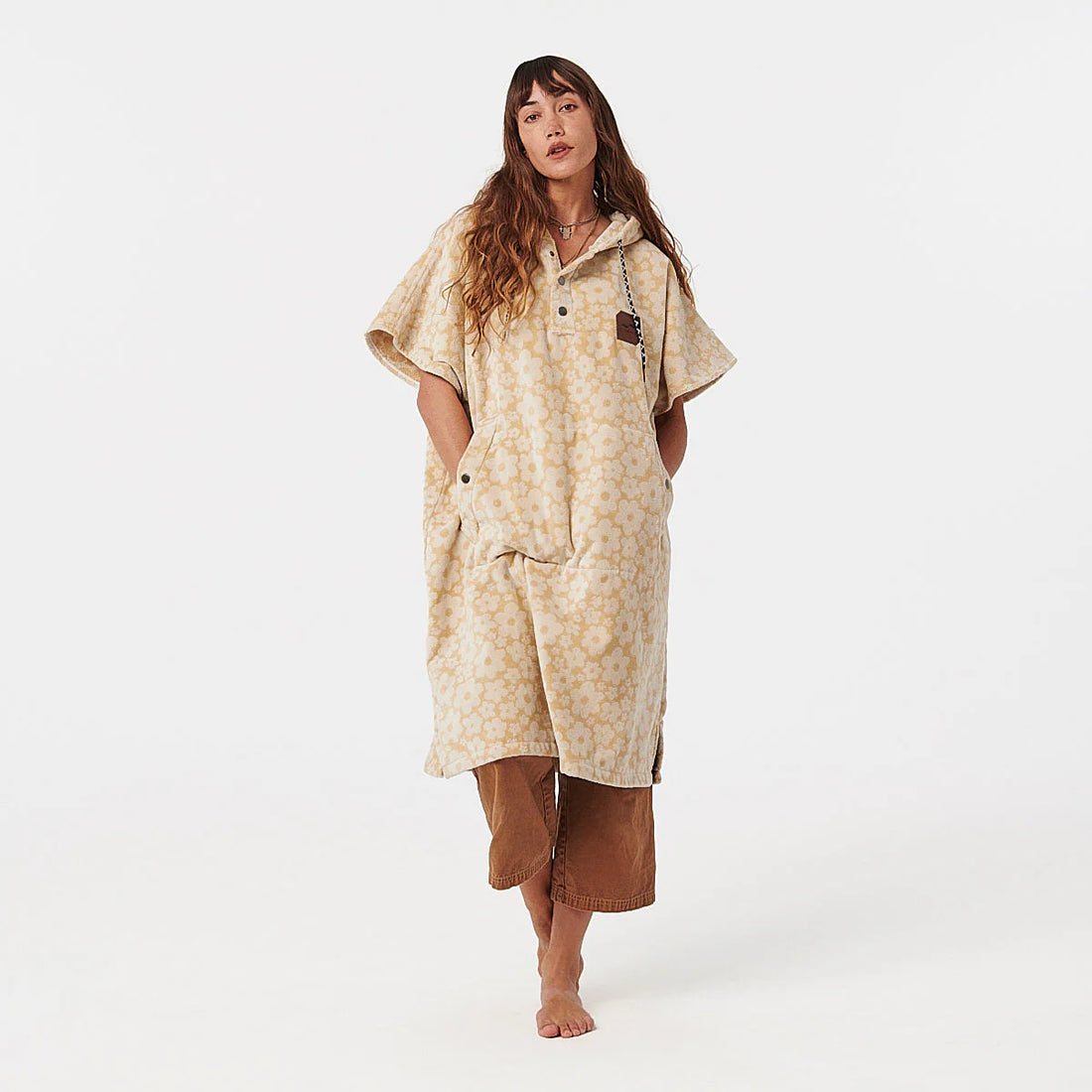 SLOWTIDE GINNY EX WARM PONCHO - SANDSTONE PONCHO SLOWTIDE   