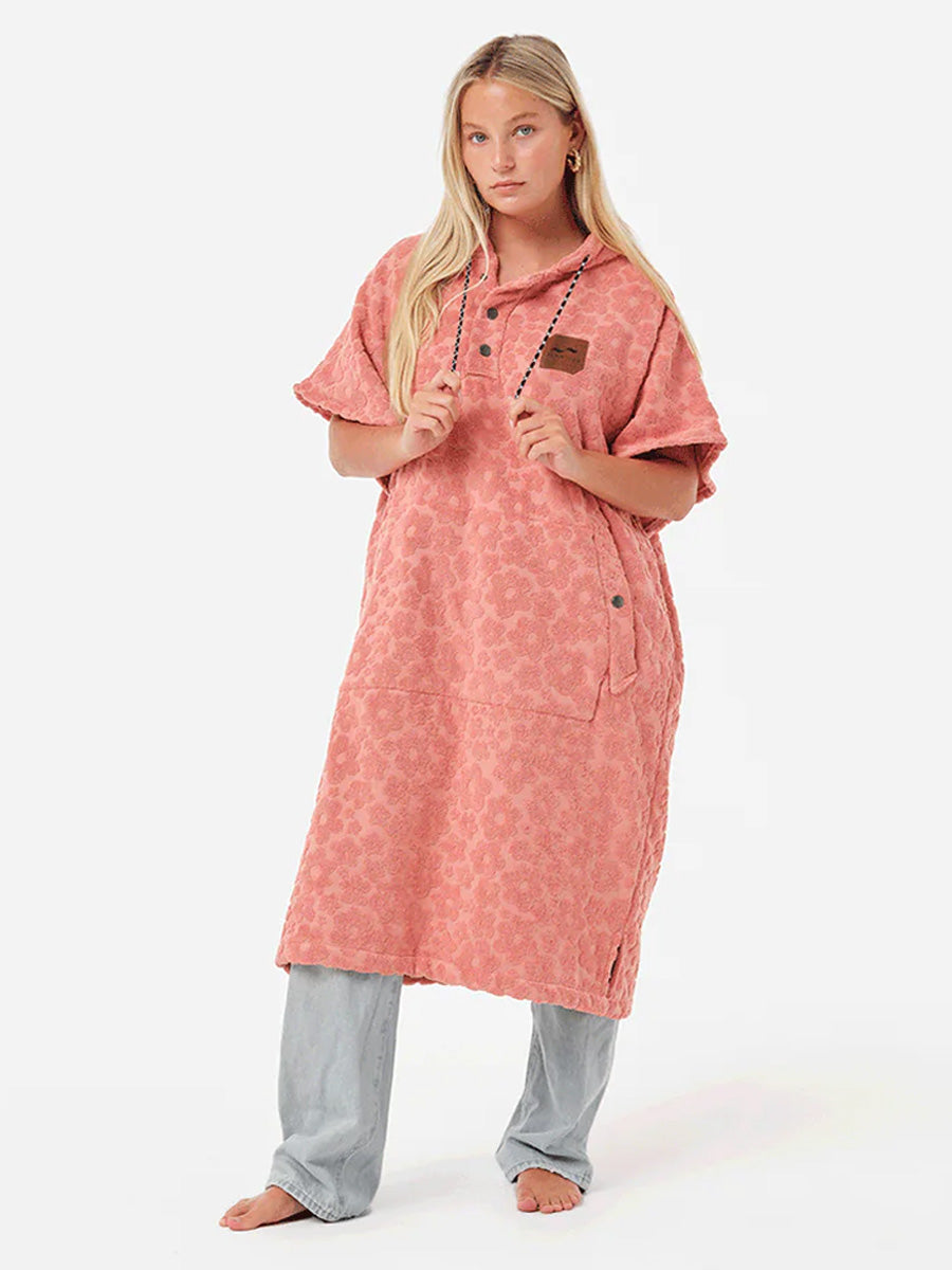 SLOWTIDE GINNY EX-WARM PONCHO - GUAVA PONCHO SLOWTIDE