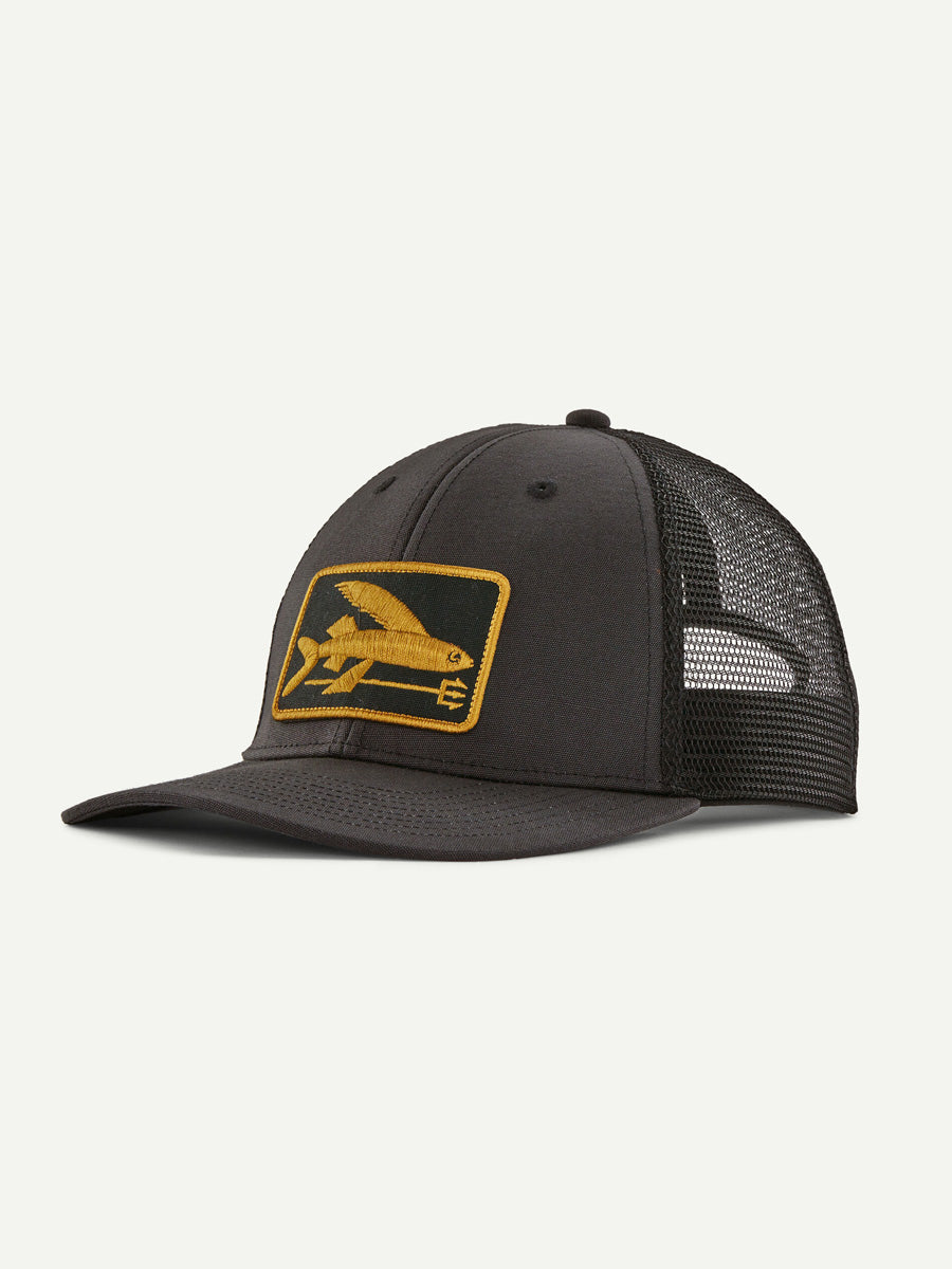 PATAGONIA FLYING FISH LOPRO TRUCKER HAT - INK BLACK HAT PATAGONIA