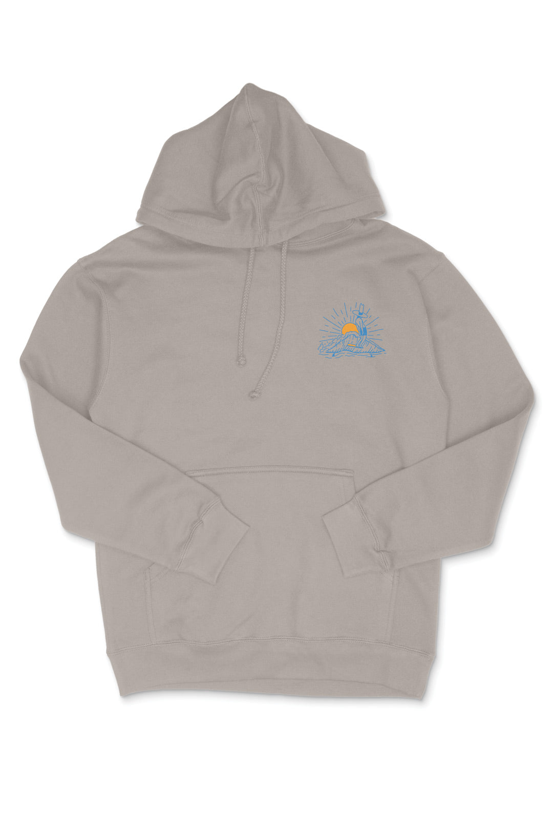 OAK SURF CLUB TEN TOE RODEO HOODIE - CEMENT HOODIE OAK SURF CLUB   