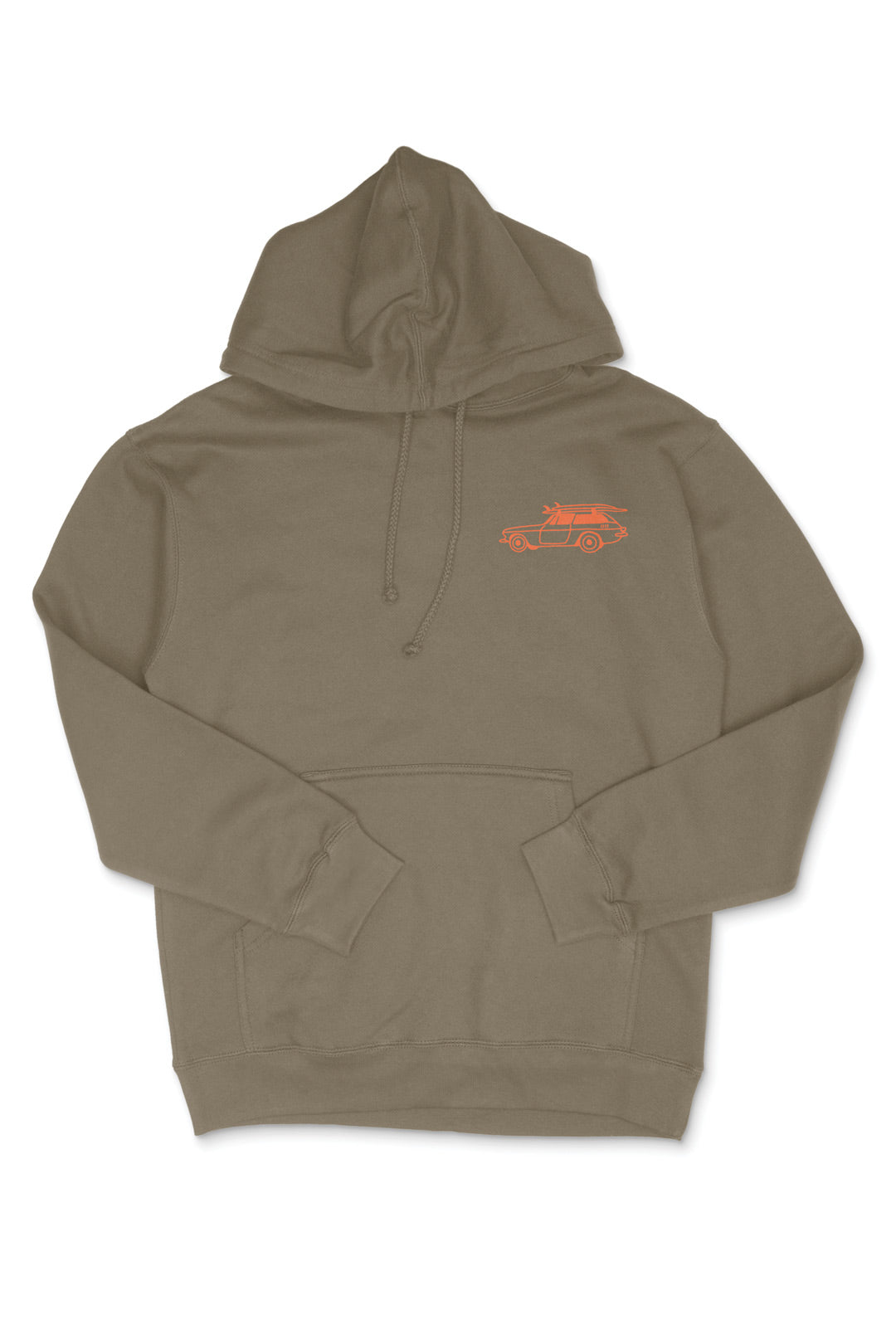 OAK SURF CLUB SANDBANKS HOODIE - ARMY HOODIE OAK SURF CLUB   