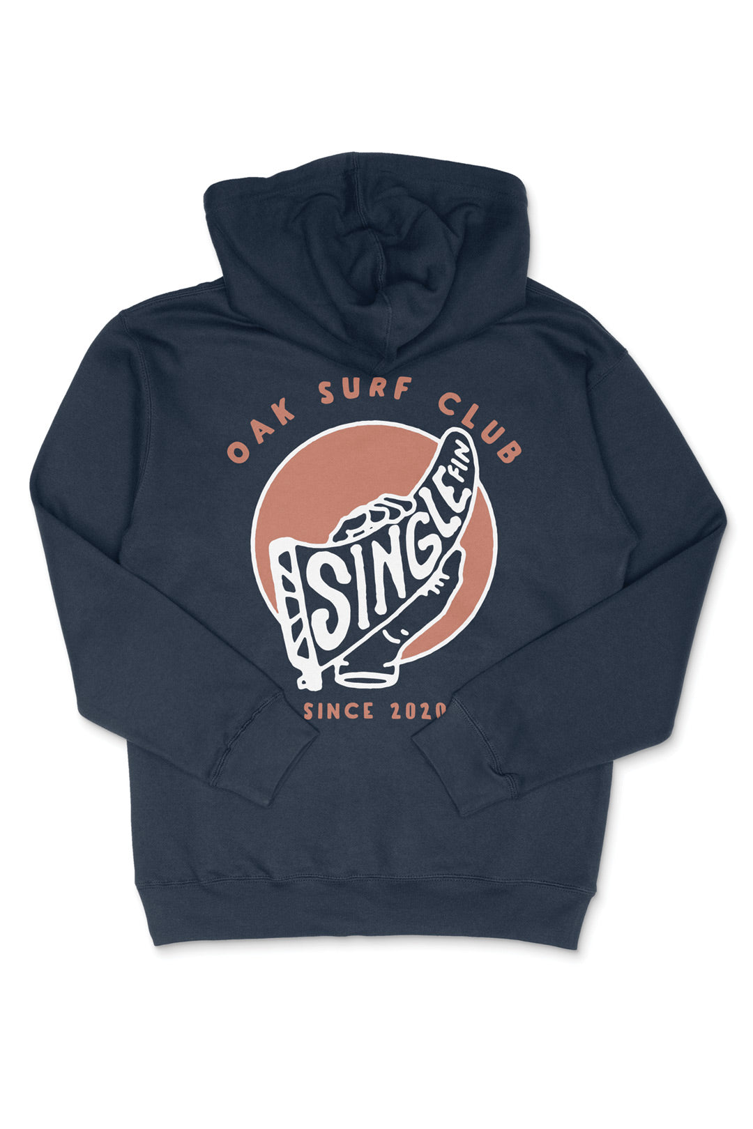 OAK SURF CLUB SINGLE FIN HOODIE - NAVY HOODIE OAK SURF CLUB   