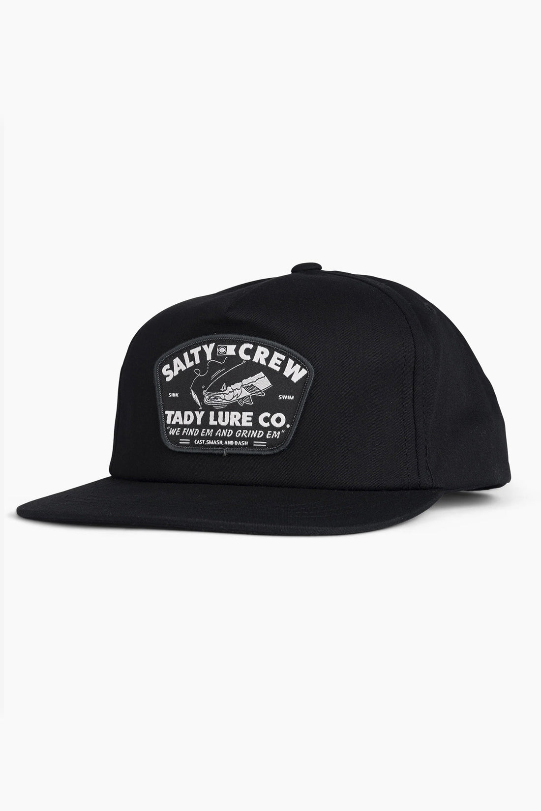 SALTY CREW GRIND EM 5 PANEL - BLACK HAT SALTY CREW   