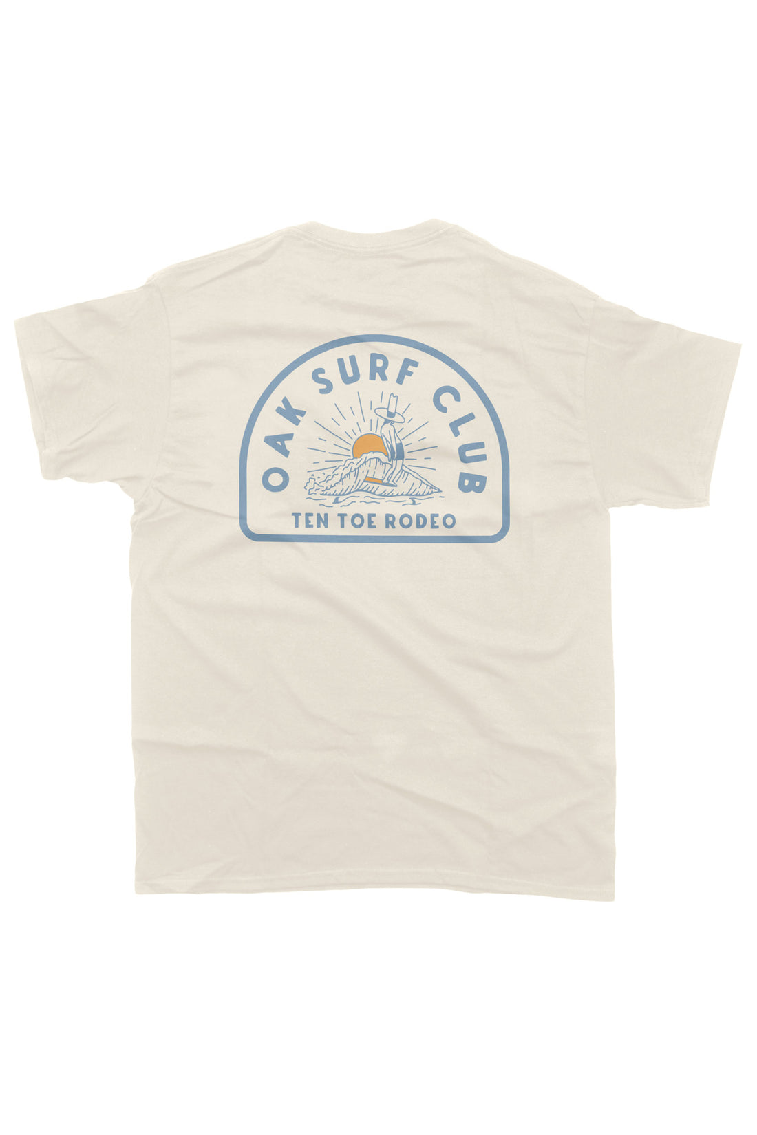 OAK SURF CLUB TEN TOE RODEO TEE - NATURAL TSHIRT OAK SURF CLUB   