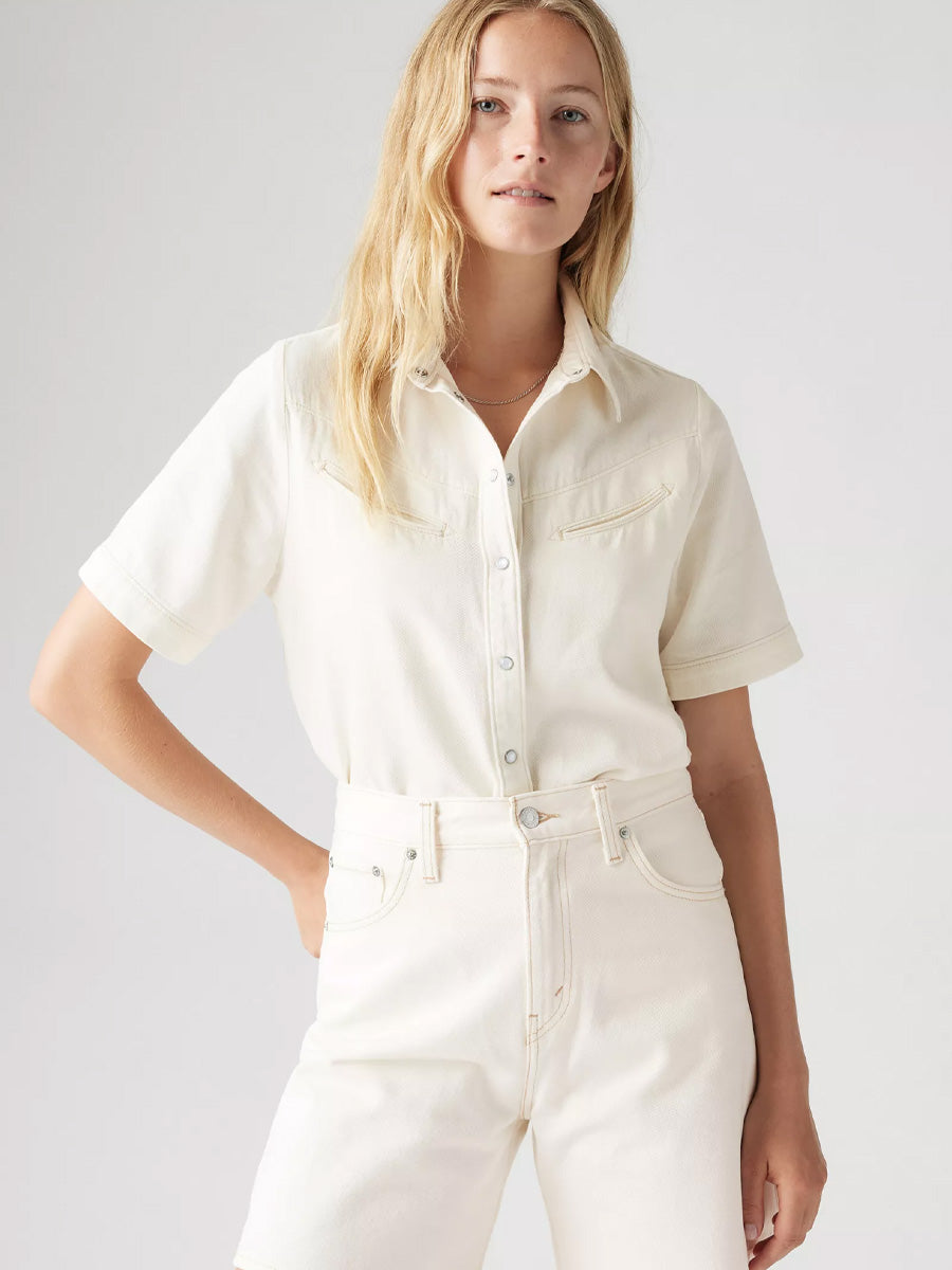 LEVI'S RINOA CAMP SHIRT - WHITE SHIRT LEVI'S