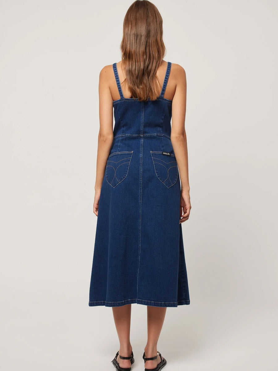 ROLLA'S MARA DRESS - DEEP BLUE DRESS ROLLAS