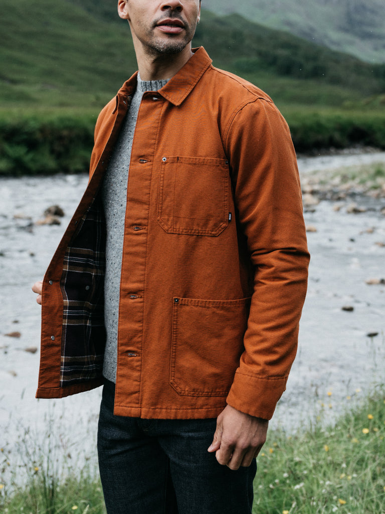 FINISTERRE BASSET FLANNEL LINED JACKET SABLE
