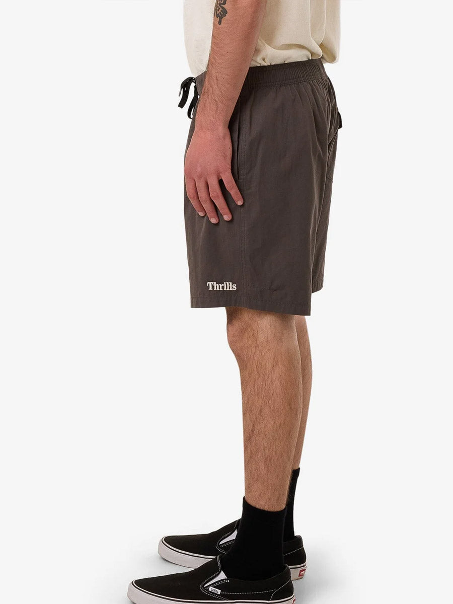 THRILLS FOREVER VOLLEY SHORT - MERCH BLACK SHORT -