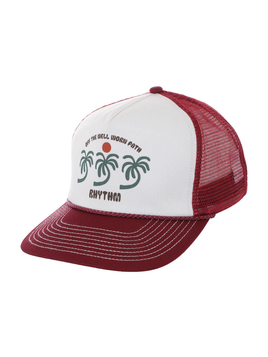 RHYTHM TREES TRUCKER CAP - MERLOT HAT -